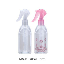 200ml Plastic Trigger Sprayer Round Bottle for Cosmetics (NB416)